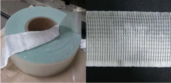 Figure 3. Double-scale glass fiber mat 