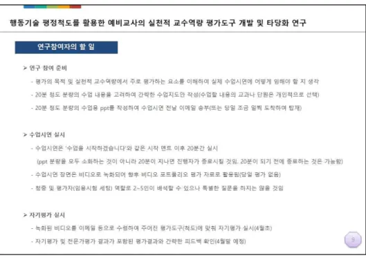 [그림 Ⅲ-2] 예비교사 대상 오리엔테이션 자료 예시