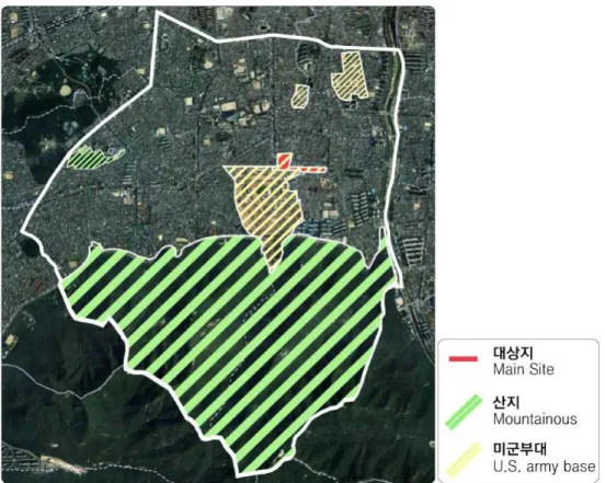 [그림  3-5]  남구의  미군기지  현황(4)  미군기지