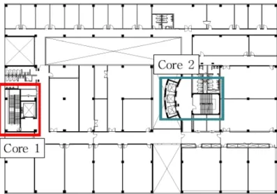 Figure  3.4  Floor  plan  and  section  of  the  reference  building