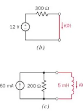 1. Figure 8.3-7b shows the appropriate equivalent  circuit while the switch is open.