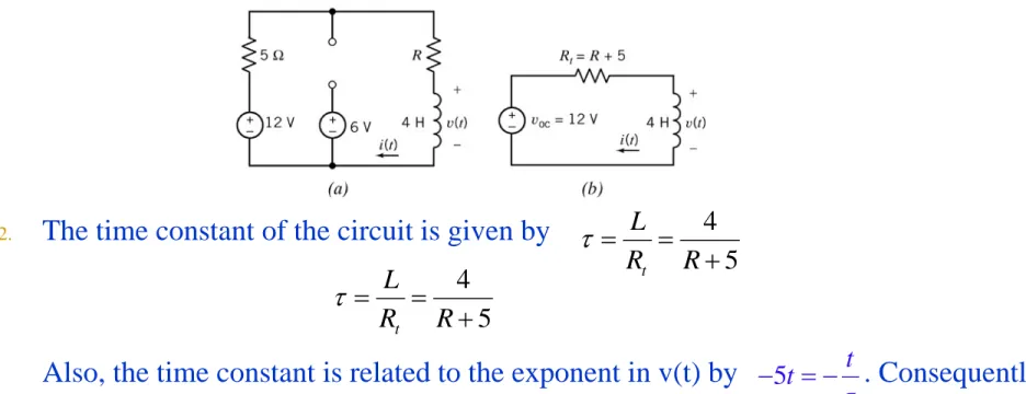 1. Figure 8.3-12a shows the circuit immediately after the switch opens.in Figure 8.3- 8.3-12b, the part of the circuit connected to the inductor has been replaced by its 