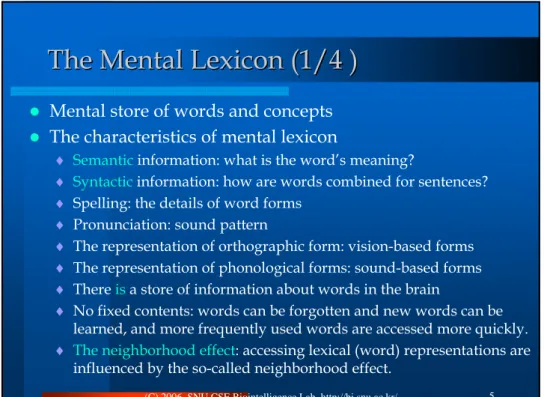 Fig. 9.1: Fragment of a lexical network  according to the Levelt model