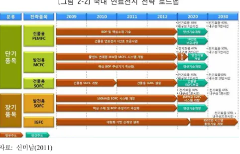 [그림 2-2] 국내 연료전지 전략 로드맵