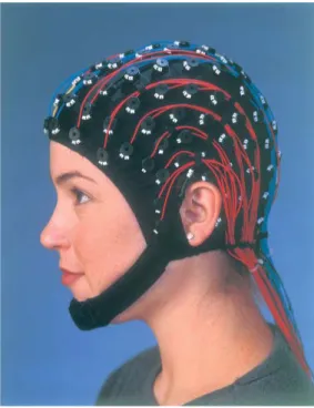 Fig. 1: 128 channel EEG system (courtesy of  Electrical Geodesics). 