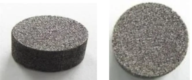 Fig. 6 Fabricated cylinderical part made by direct laser  melting process 