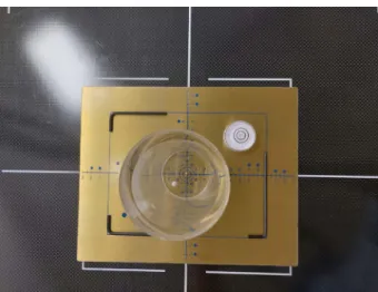 Fig. 1. Test using collimator test tool and 6 angle wrench.