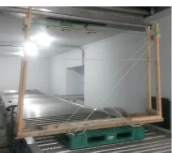 Fig. 2. A picture for the beam spot size measurement.