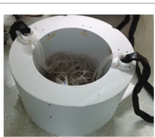 Fig. 18.   Variation of photo-peak chanel in water cooling gantry de-