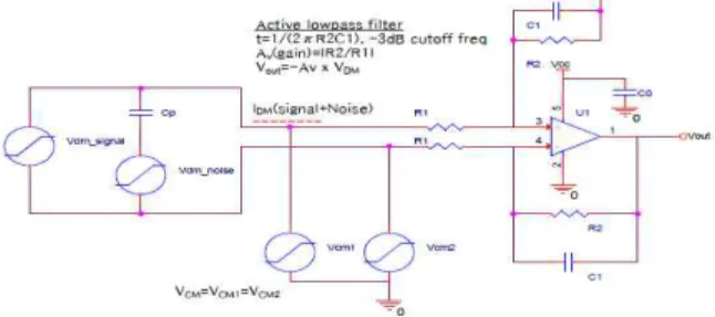 Fig. 2. Improved high frequency immunity circuit with passive EMI / RFi input filter