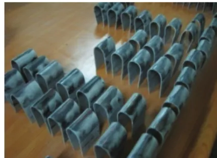 Table 2 Results of bending test  Temperature 460℃ 490℃ 520℃  Over-Lap Length  Cutter  Angle (ߙ) 0.8mm  50˚ 60˚  X  X  X  70˚  1.2 mm  50˚ 60˚  X  ▼  △  70˚  ▼  △  ○  1.6mm  50˚  X  X  X 60˚ X ▼  △  70˚  ▼  △  ○ 
