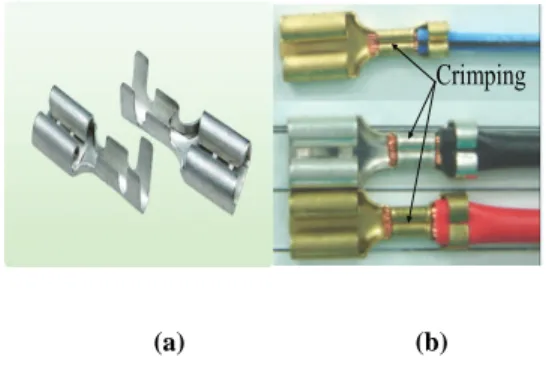 Fig. 2 2D view of the crimped part of an electric  connector 