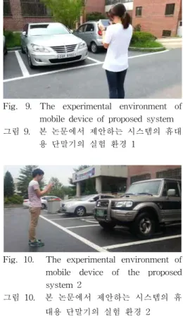 Fig. 7. Mobile device of the proposed system 그림 7. 본 논문에서 제안하는 시스템의 휴대용
