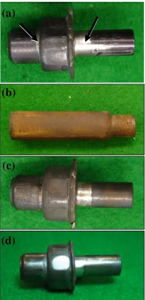 Fig.  6  Microstructure  of  forged  Ti-6Al-4V  bolt  with  thermal oxidation treatment at 850C  윤활제와  표면산화막  형성을  도입하였고  OilDag 과  750C  표면산화막이  성형성과  표면  및  내부결 함  제어  측면에서  가장  우수한  것으로  나타났다