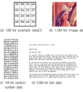 Fig 10. Examples of input data 그림 10. 입력 데이터의 예제