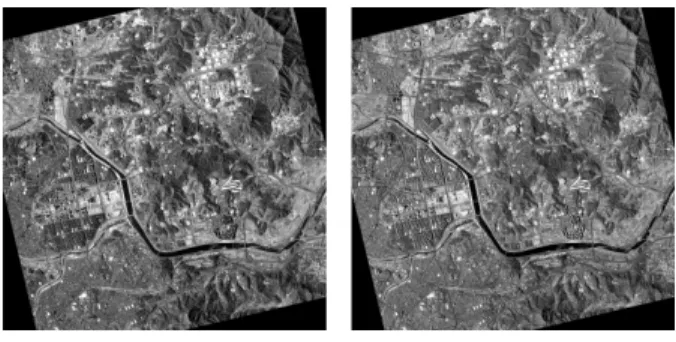 Fig. 10 Reference (left) image and Target (right) image of DaeJon area