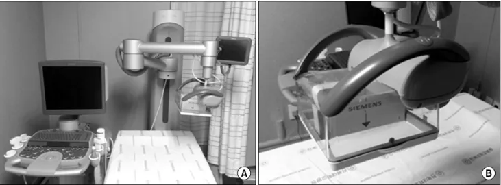 Fig. 2. Multiplanar reconstruction of the volume data displayed on  the automated breast volume scanner.