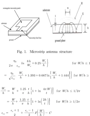 Fig. 1. Microstrip antenna structure