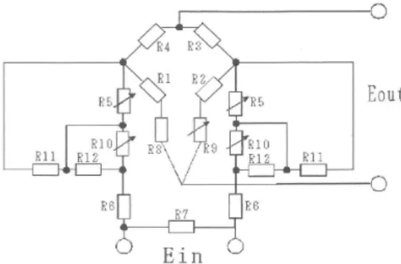 Fig. 6. The load cell compensation circuit