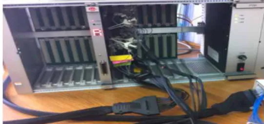 Fig. 11. Real test environment using logic analyzer 그림 11. 논리분석기를 이용한 실장테스트 환경 논리분석기를 통해 대상 FPGA의 실장테스트 결과