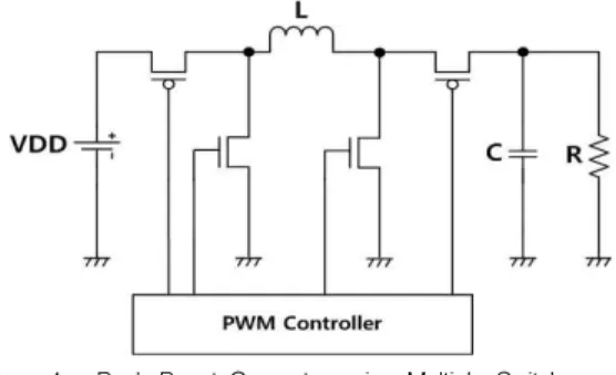 Fig. 1. Buck-Boost Converter using Multiple Switches 그림 1. 다중 스위치를 이용한 벅-부스트 컨버터