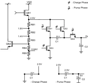 Fig  3.  The  Circuit  structure  of  Charge-pump  DC-DC  converter