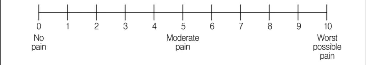 Fig. 3. Visual analog scale(VAS).