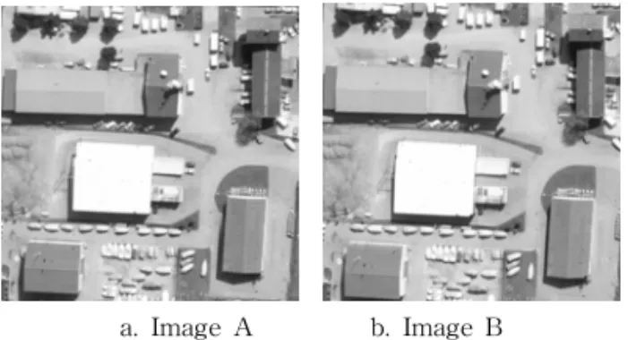 Fig.  3.  A  pair  of  synthetic  aerial  images  used  in  the  experiment