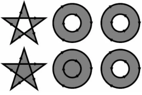 그림 5. Even-Odd fillrule vs Non-Zero fillrule Fig. 5. Even-Odd fillrule vs Non-Zero fillrule