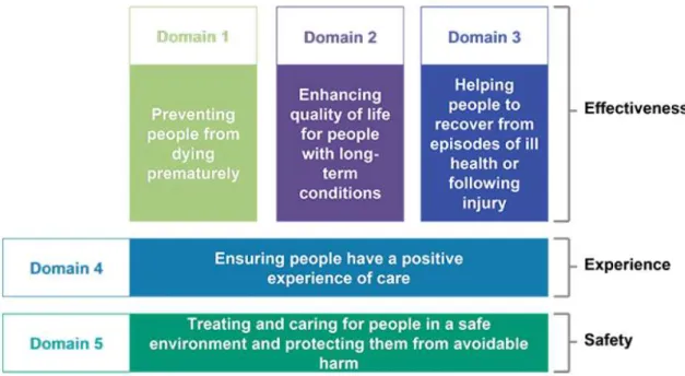 그림  6.  Relationship  between  NHS  next  stage  review  heigh  quality  care  for  all  and  NHS  outcomes  framework