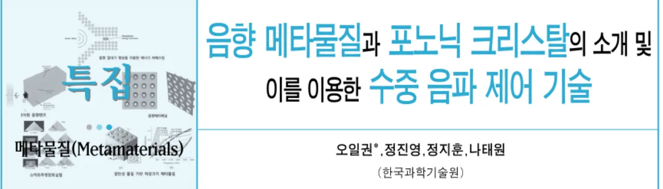 그림 1  (a) 메타물질 (3) , (b) 포노닉 크리스탈 (4) , (c) 음굴절 (5)