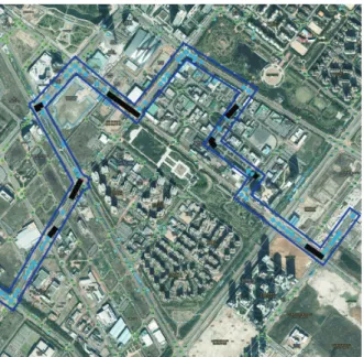 Fig.  9. The simulation results of using the existing map matching  algorithm [1]. 