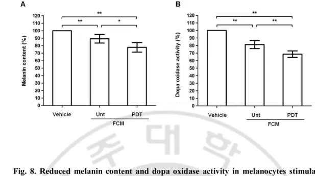 Fig.  8.  Reduced  melanin  content  and  dopa  oxidase  activity  in  melanocytes  stimulated 