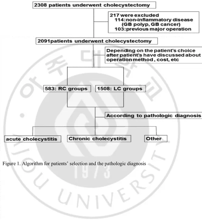 Figure 1. Algorithm for patients’ selection and the pathologic diagnosis 