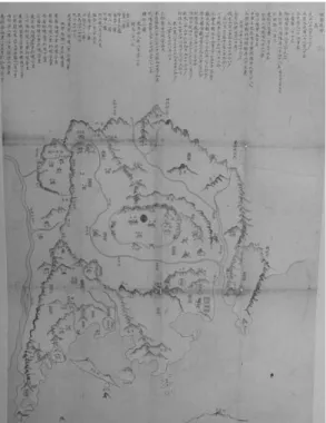 그림 1. 硏究地域：釜山 東萊府 지도 1.  『慶州都會』 (奎章)