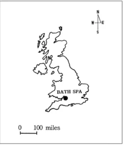Figure 1.  Case-study area: Bath Spa, UK 