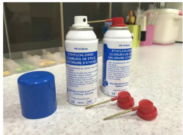 Fig. 1. ethyl chloride 스프레이