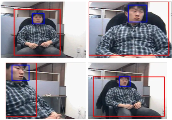 Fig.  3.  Segmentation of movement direction components and  extraction of the object