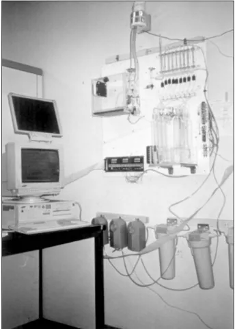Fig. 1. Overall view of the 8-odor olfactometer. 