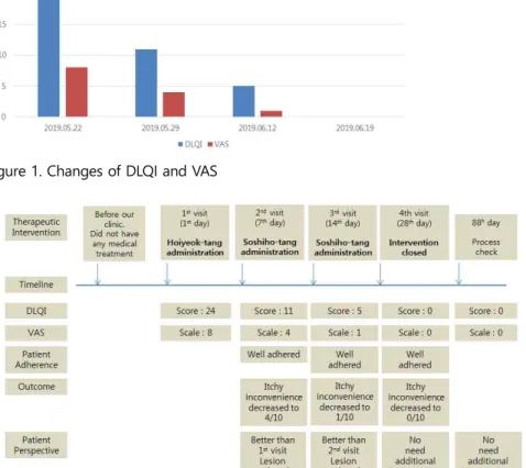 Figure 2. Timeline analysis of this case. This figure’s category such as Therapeutic 