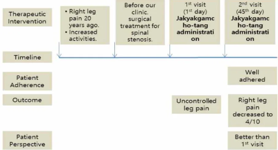Figure  2.  Timeline  analysis  of  this  case