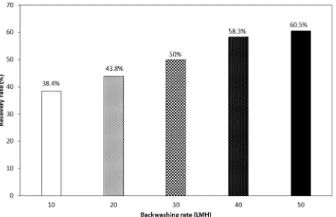 Fig. 8. Comparison of the coarse bubble and combination  of the physical cleaning process
