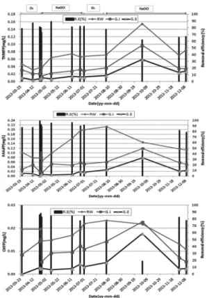 Fig. 5. DBPs FP removal efficiency in Water Treatment Process. 