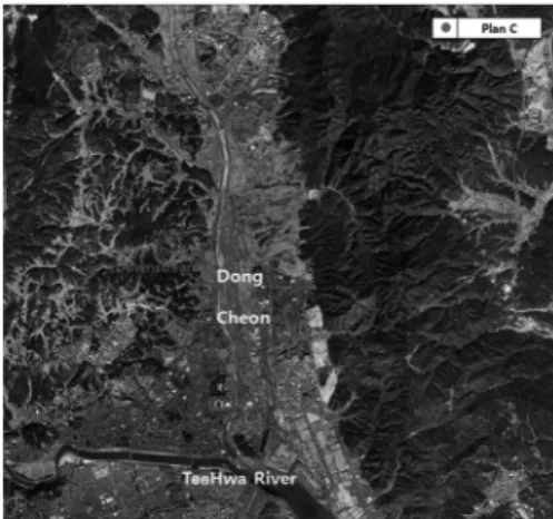 Fig. 11. Locations of reduction facility installed in plan C.