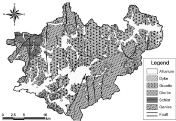 Fig. 1. Geological map of study area based on 1:50,000 map.