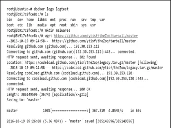 Fig. 15. Result of “docker logs” Command