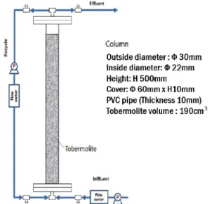 Fig. 1. Lab-scale column configuration and picture