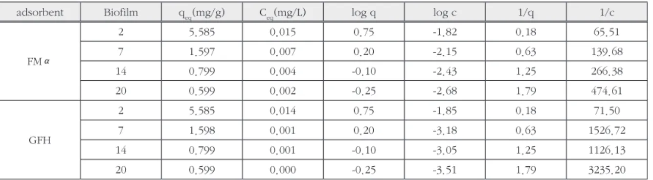 Fig. 3  SEM  analysis  of  the  adsorbents;  FMα  (left)  and  GFH  (right)