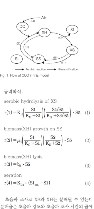 Fig. 1. Flow of COD in this model