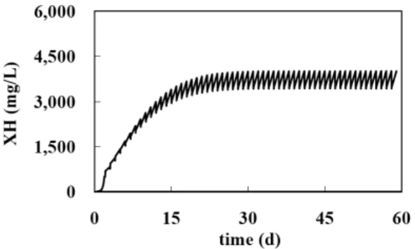 Fig.  4.    Non-steady  state  simulation  and  the  convergence  of  the equations